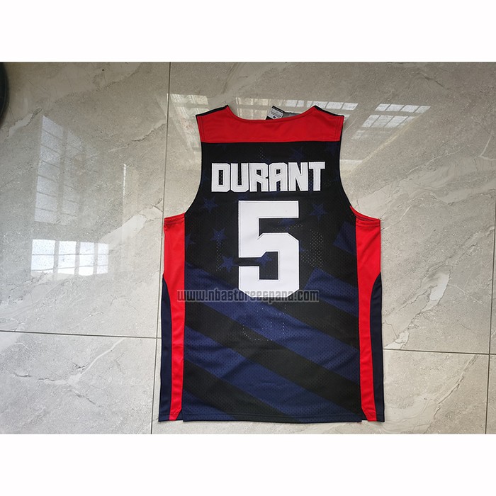Camiseta USA 2012 Kevin Durant NO 5 Negro